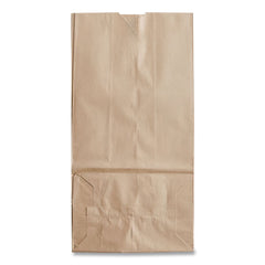 Ross & Wallace Paper Products 100320500PK/BL 8.25 in. x 5.25 in. x 16.13 in. #20 Size Grocery Paper Bags - Kraft (500/Bundle)