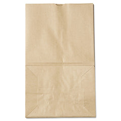 Ross & Wallace Paper Products 8.13 in. x 5.88 in. x 12.5 in. #20 Squat Size Grocery Paper Bags - Kraft (500/Bundle)