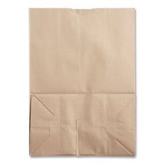 Ross & Wallace Paper Products 12 in. x 7 in. x 17 in. 75 lbs. Capacity 1/6 BBL Grocery Paper Bags - Kraft (400/Bundle)