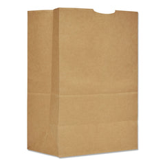 Ross & Wallace Paper Products 12 in. x 7 in. x 17 in. 75 lbs. Capacity 1/6 BBL Grocery Paper Bags - Kraft (400/Bundle)