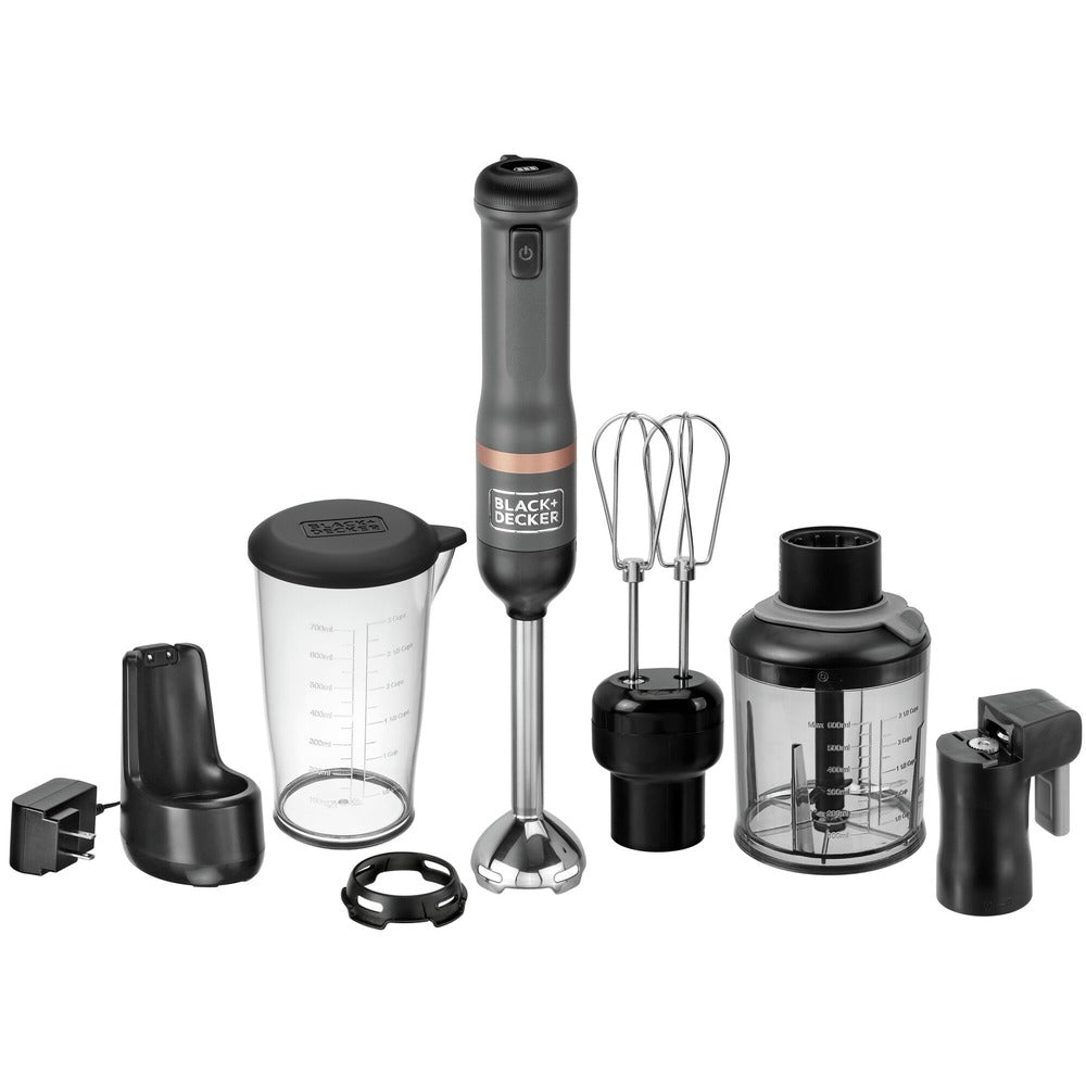Black & Decker kitchen wand Cordless Blender 4-in-1 Kitchen Multi-Tool - Grey