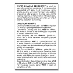 Big D Industries 1 gal. Bottle Water-Soluble Deodorant - Lemon Scent (4/Carton)