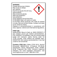 Big D Industries 1 gal. Bottle Water-Soluble Deodorant - Lemon Scent (4/Carton)
