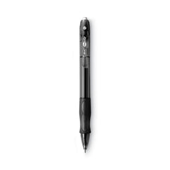 BIC Gel-ocity 0.7 mm Medium Gel Pen - Black Ink/Translucent Black Barrel (1-Dozen)