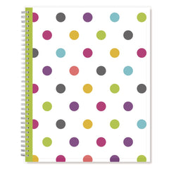 Blue Sky 11 in. x 8.5 in. 2025-2026 Teacher Dots CYO Cover Weekly/Monthly Lesson Planner - Multicolor Cover