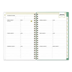 Blue Sky 8 in. x 5 in. 12-Month (Jan-Dec 2026) Day Designer Peyton Weekly/Monthly Planner - White