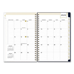 Blue Sky 8 in. x 5 in. 12-Month (Jan-Dec 2026) Day Designer Peyton Weekly/Monthly Planner - Navy Cover
