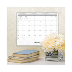 Blue Sky 15 in. x 12 in. 12-Month (Jan-Dec 2026) Enterprise Wall Calendar - White/Gray Sheets