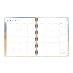 Blue Sky 11 in. x 8.5 in. 12-Month (Jan-Dec 2026) One Tree Planted Andreo Weekly/Monthly Planner - Blue/Sand/Green Cover