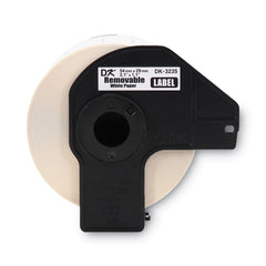 Brother 1.1 in. x 2.1 in. Die-Cut Removable Paper Labels - White