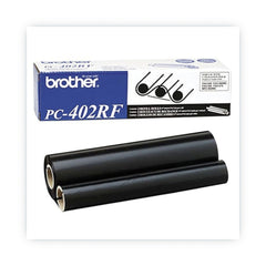 Brother PC-402RF 150 Page-Yield Thermal Transfer Refill Roll - Black (2/Pack)