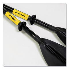 Brother P-Touch 1.4 in. x 26.2 ft. TZ Extra-Strength Adhesive Laminated Labeling Tape - Black on Yellow