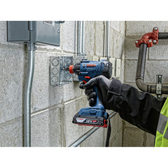 Factory Reconditioned Bosch 18V Freak Lithium-Ion 1/4 in. and 1/2 in. Cordless Two-In-One Bit/Socket Impact Driver Kit (2 Ah)