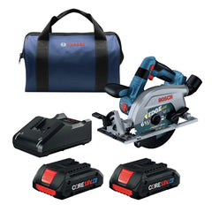 Factory Reconditioned Bosch 18V Brushless Blade-Left Lithium-Ion 6-1/2 in. Cordless Circular Saw Kit (4 Ah)
