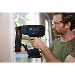Factory Reconditioned Bosch 18V Lithium-Ion Brushless Cordless 18-Gauge Brad Nailer Kit (2 Ah)