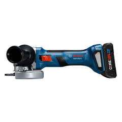 Factory Reconditioned Bosch 18V Lithium-Ion Brushless 4-1/2 in. Cordless X-LOCK Angle Grinder Kit (4 Ah)
