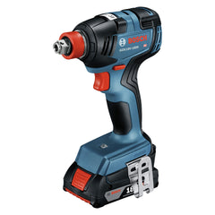 Factory Reconditioned Bosch 18V Brushless Lithium-Ion 1/2 in. Cordless Hammer Drill/Driver and 2-in-1 Bit/Socket Impact Driver/Wrench Combo Kit with 2 Batteries (2 Ah)