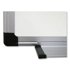 MasterVision 36 in. x 48 in. Porcelain Value Dry Erase Board - White Surface/Satin Aluminum Frame