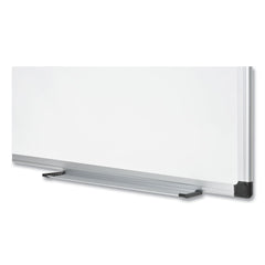 MasterVision 36 in. x 48 in. Porcelain Value Dry Erase Board - White Surface/Satin Aluminum Frame