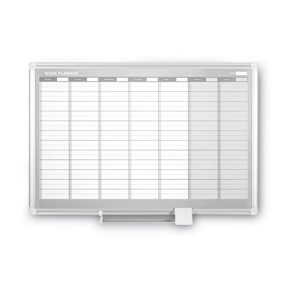 MasterVision 36 in. x 24 in. Aluminum Frame Weekly Planner