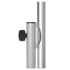 MasterVision 35.4 in. x 47.2 in. 80 in. Tall Vertical Orientation Revolver  - Silver Aluminum Frame