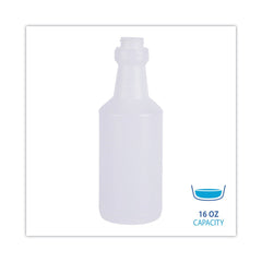 Boardwalk 512121 16 oz. Handi-Hold Spray Bottle - Clear (24/Carton)