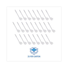 Boardwalk 2 in. Cone Toilet Bowl Mop with 10 in. Handle - White (25/Carton)