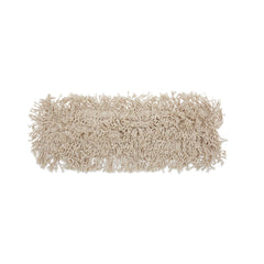 Boardwalk 18 in. x 3 in. Cotton Dust Mop Head - White