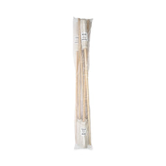 Boardwalk BWK112C Handle/Deck Mops with No. 12 Head and 48 in. Handle - White Cotton Head/Natural Wood Handle (6/Pack)