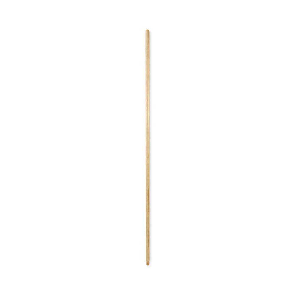 Boardwalk 0.94 in. Diameter x 54 in. Lacquered Hardwood Threaded End Broom Handle - Natural