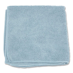 Boardwalk BWK12BLUCLOTH 12 in. x 12 in. Microfiber Cleaning Cloths - Blue (12/Pack)