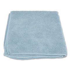 Boardwalk BWK12BLUCLOTH 12 in. x 12 in. Microfiber Cleaning Cloths - Blue (12/Pack)