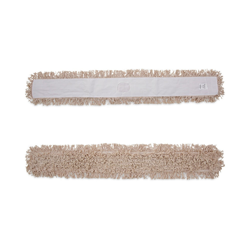 Boardwalk 60 in. x 5 in. Hygrade Cotton Industrial Dust Mop Head - White