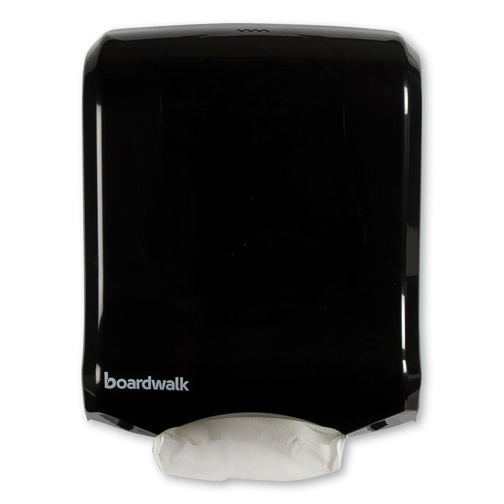 Boardwalk T1770BKBW 11.75 in. x 6.25 in. x 18 in. Ultrafold Multifold/C-Fold Towel Dispenser - Black Pearl