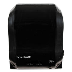 Boardwalk 13.25 in. x 10.25 in. x 16.25 in. Hands Free Mechanical Towel Dispenser - Black