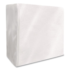 Boardwalk BWK1616NAPW 1-Ply 16 in. x 16 in. Dinner Napkins - White (250/Pack, 12 Packs/Carton)