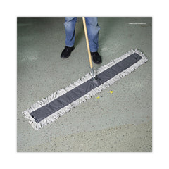 Boardwalk 60 in. x 5 in. Cut-End Disposable Cotton Dust Mop Head (12/Carton)
