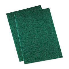 Boardwalk 6 in. x 9 in. Medium Duty Scour Pad - Green (20/Carton)
