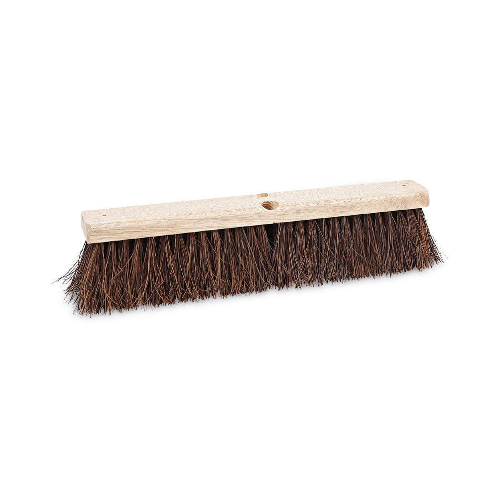 Boardwalk 18 in. Brush 3.25 in. Natural Palmyra Fiber Bristles Floor Brush Head