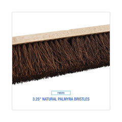 Boardwalk 24 in. Brush 3.25 in. Natural Palmyra Fiber Bristles Floor Brush Head