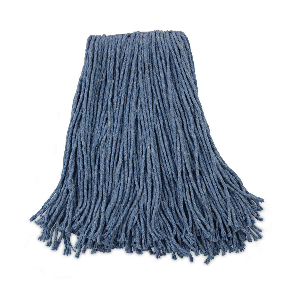 Boardwalk #20 Cut-End Cotton/Synthetic Fiber Standard Mop Head - Blue (12/Carton)