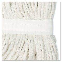 Boardwalk #20 Cut-End Rayon Wet Mop Head - White (12/Carton)