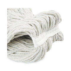 Boardwalk #24 Cut-End Cotton Wet Mop Head - White (12/Carton)