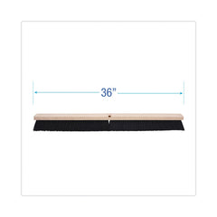 Boardwalk 3 in. Black Polypropylene Bristles 36 in. Brush Floor Brush Head