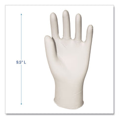 Boardwalk 4 mil 9.5 in. Long Powder-Free Synthetic Vinyl Gloves - Small, Cream (100/Box, 10 Boxes/Carton)