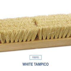 Boardwalk 10 in. Brush 2 in. White Tampico Bristles Deck Brush Head