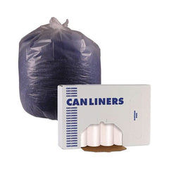 Boardwalk 33 Gallon 14 mic 33 in. x 38 in. Perforated Roll High-Density Can Liners - Natural (25 Bags/Roll, 10 Rolls/Carton)