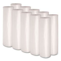 Boardwalk X8647DCKR01 43 in. x 47 in. 56 gal. 1.4 mil Low-Density Can Liners - Clear (100/Carton)