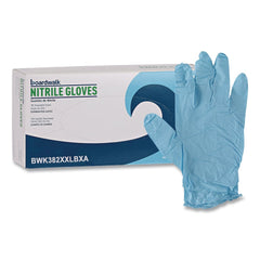 Boardwalk 9.5 in. 5 mil Disposable Examination Nitrile Gloves - XX-Large/Blue (1000/Carton)