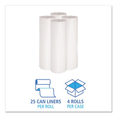 Boardwalk 38 in. x 58 in. 60 gal. Low-Density Waste Can Liners - White (100/Carton)